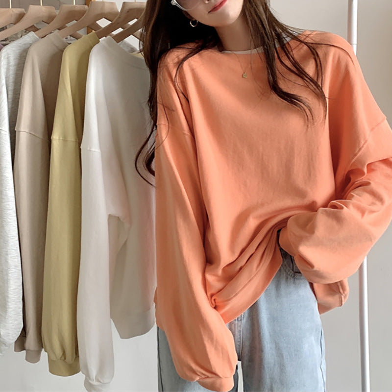 Loose t-shirt sweatshirt