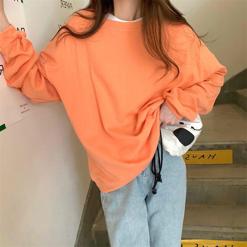 Loose t-shirt sweatshirt