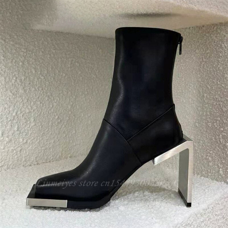 Sliver square boots