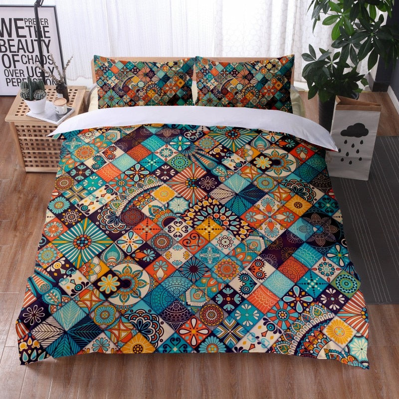 3 Piece Bohemian duvet set