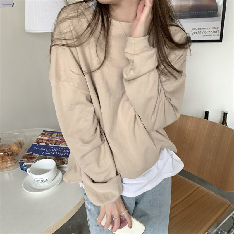 Loose t-shirt sweatshirt