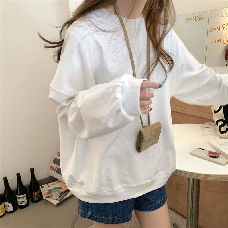 Loose t-shirt sweatshirt