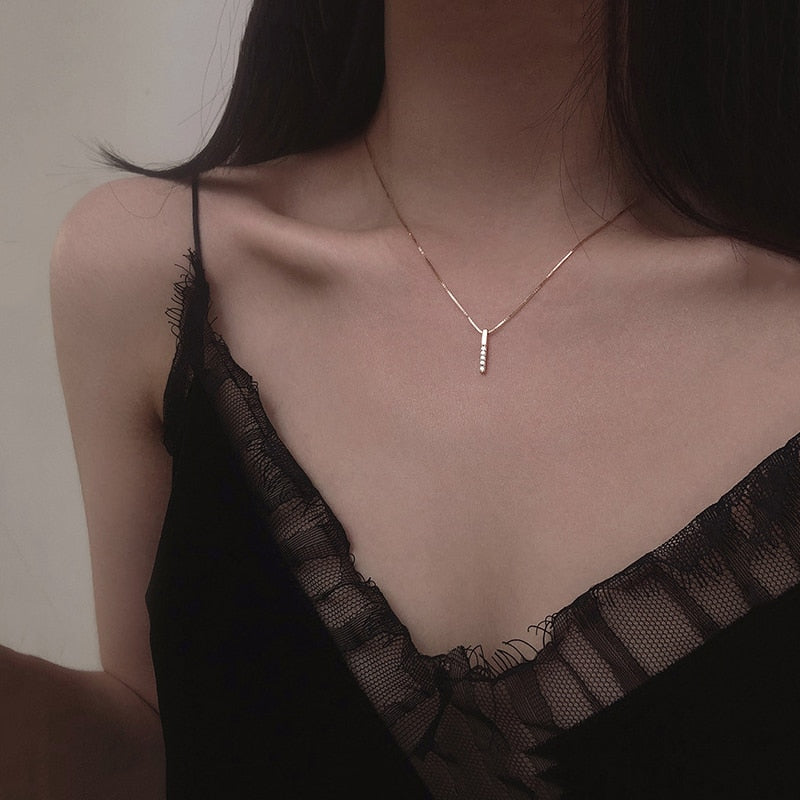 ANENJERY Cubic Zircon necklace