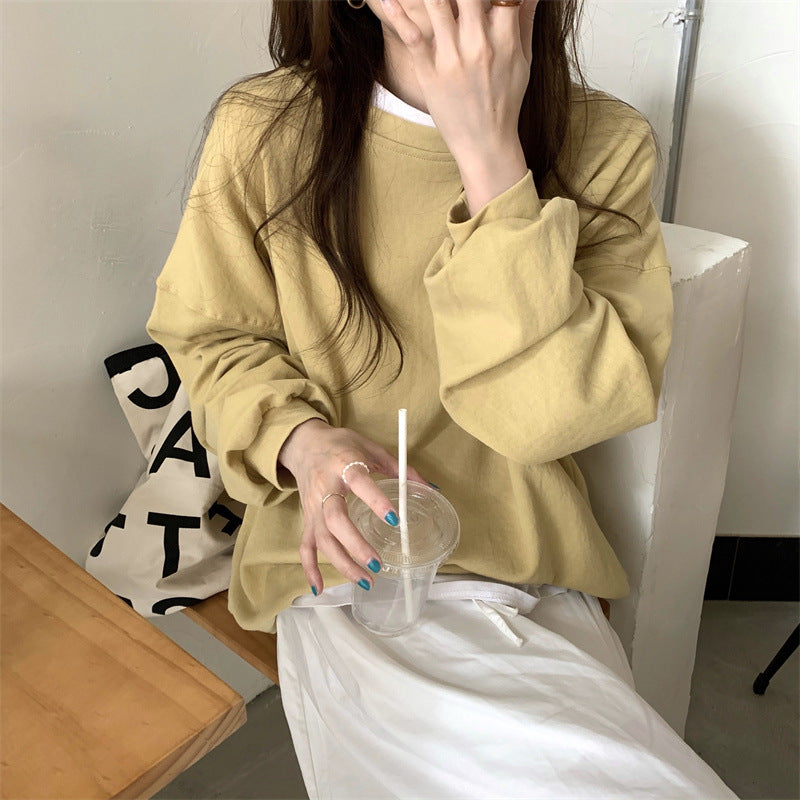 Loose t-shirt sweatshirt