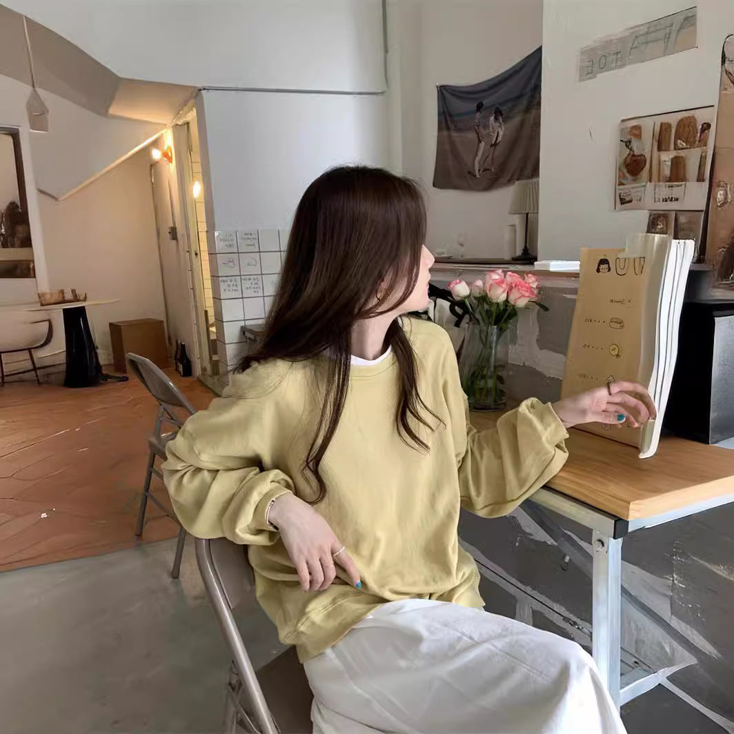Loose t-shirt sweatshirt