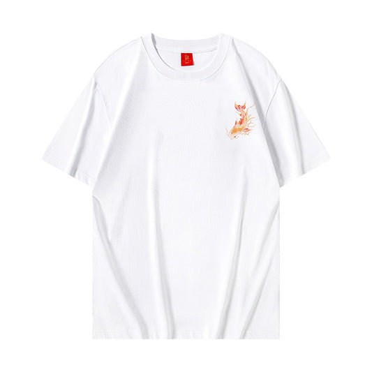 Koi carp embroidered T-shirt