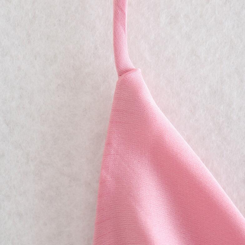 Pink slip dress