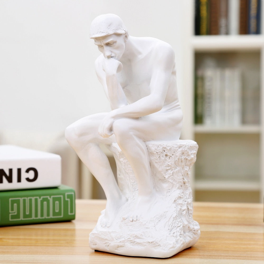 Resin book statue