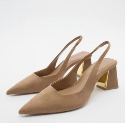 Slingback block heels