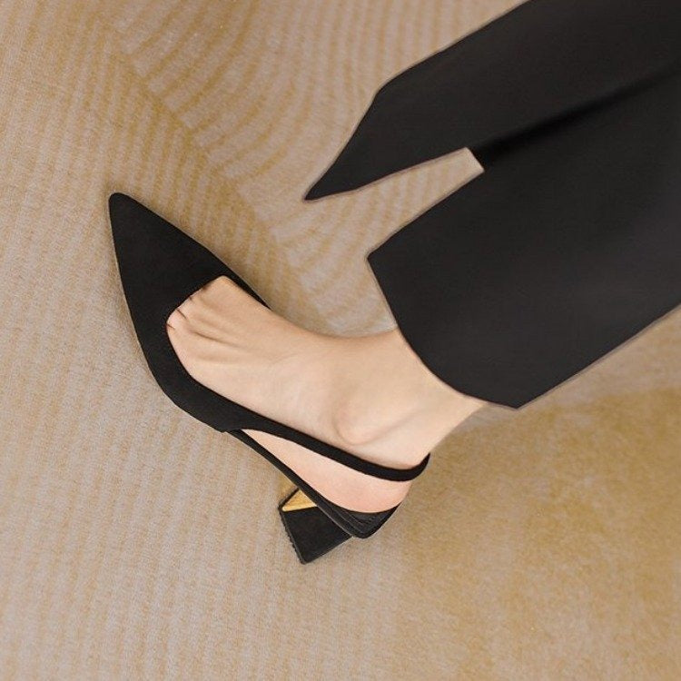 Slingback block heels