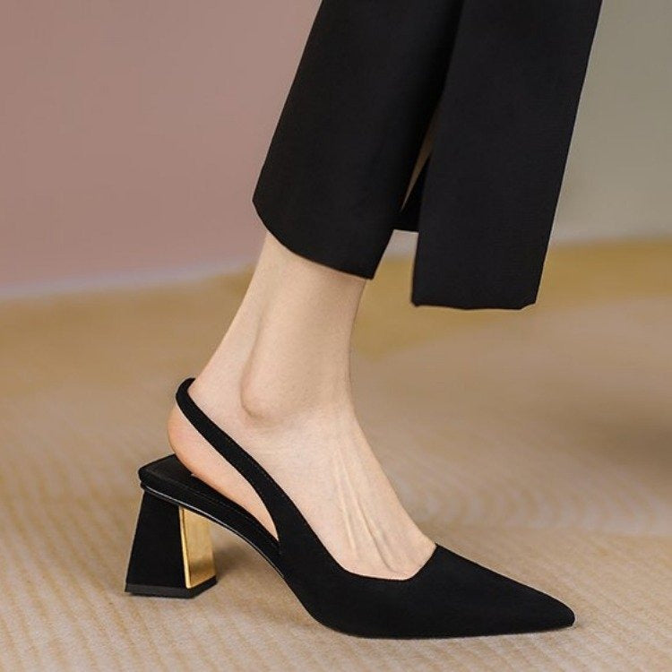 Slingback block heels