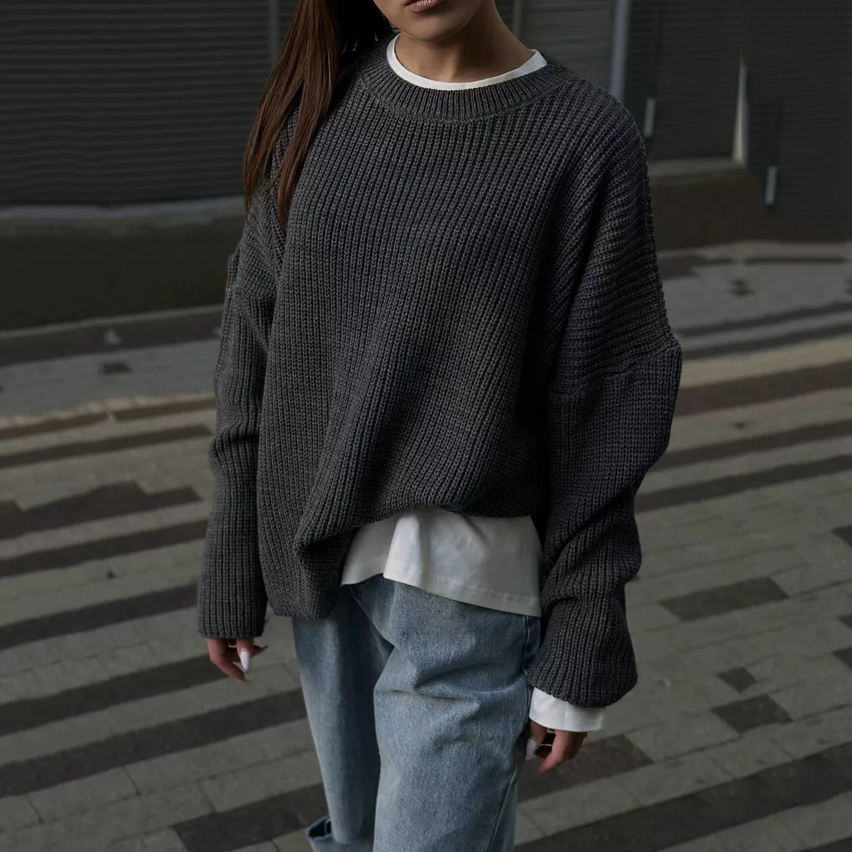 Loose knit sweater