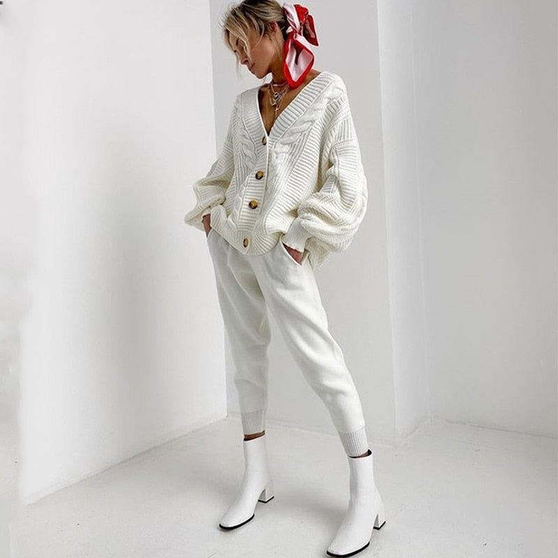 2-piece knit tracksuit