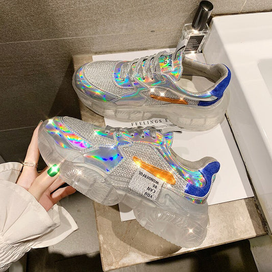 Laser Dazzle jelly sneakers