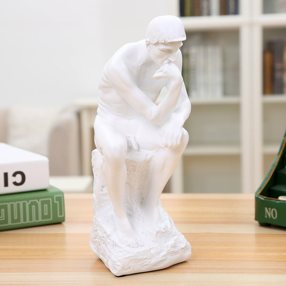 Resin book statue