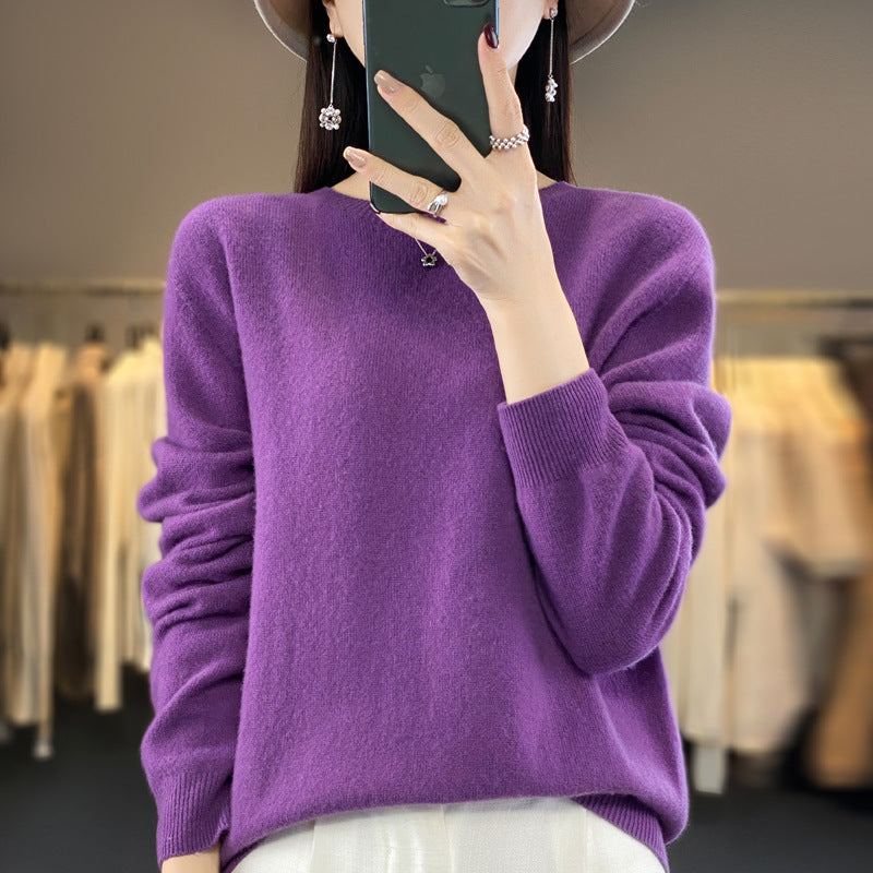 Round neck sweater