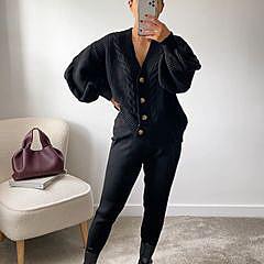 2-piece knit tracksuit