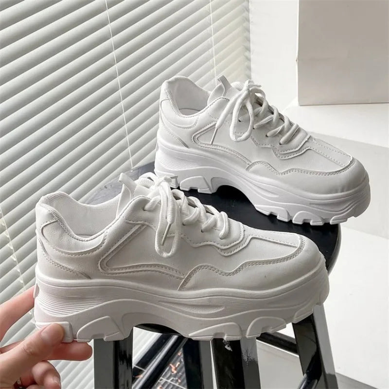 Leather sneakers