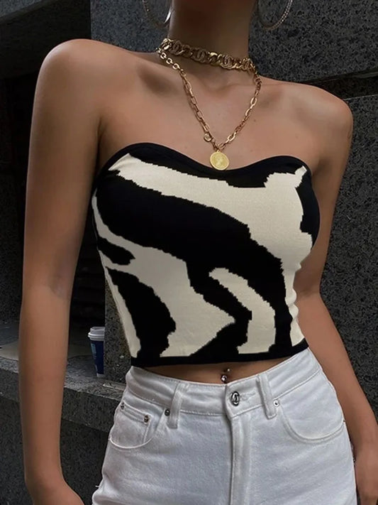 Patchwork tube top