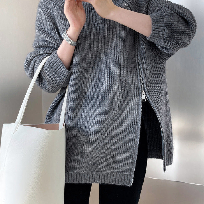 Zipper sweater