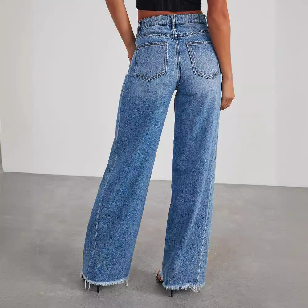 Loose wide leg jeans