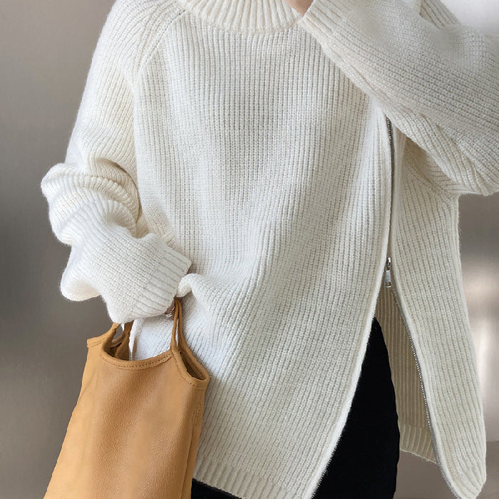 Zipper sweater