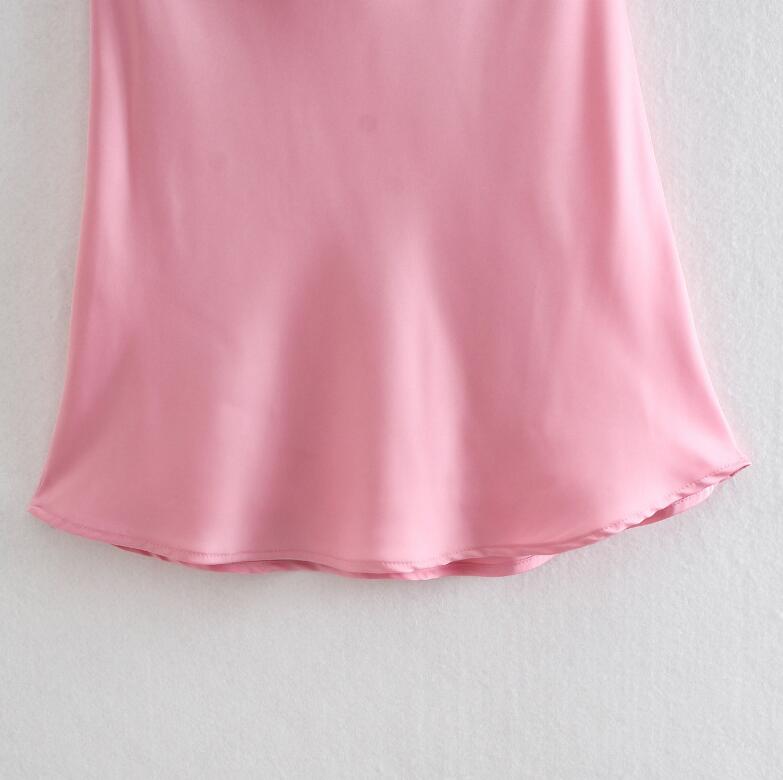 Pink slip dress