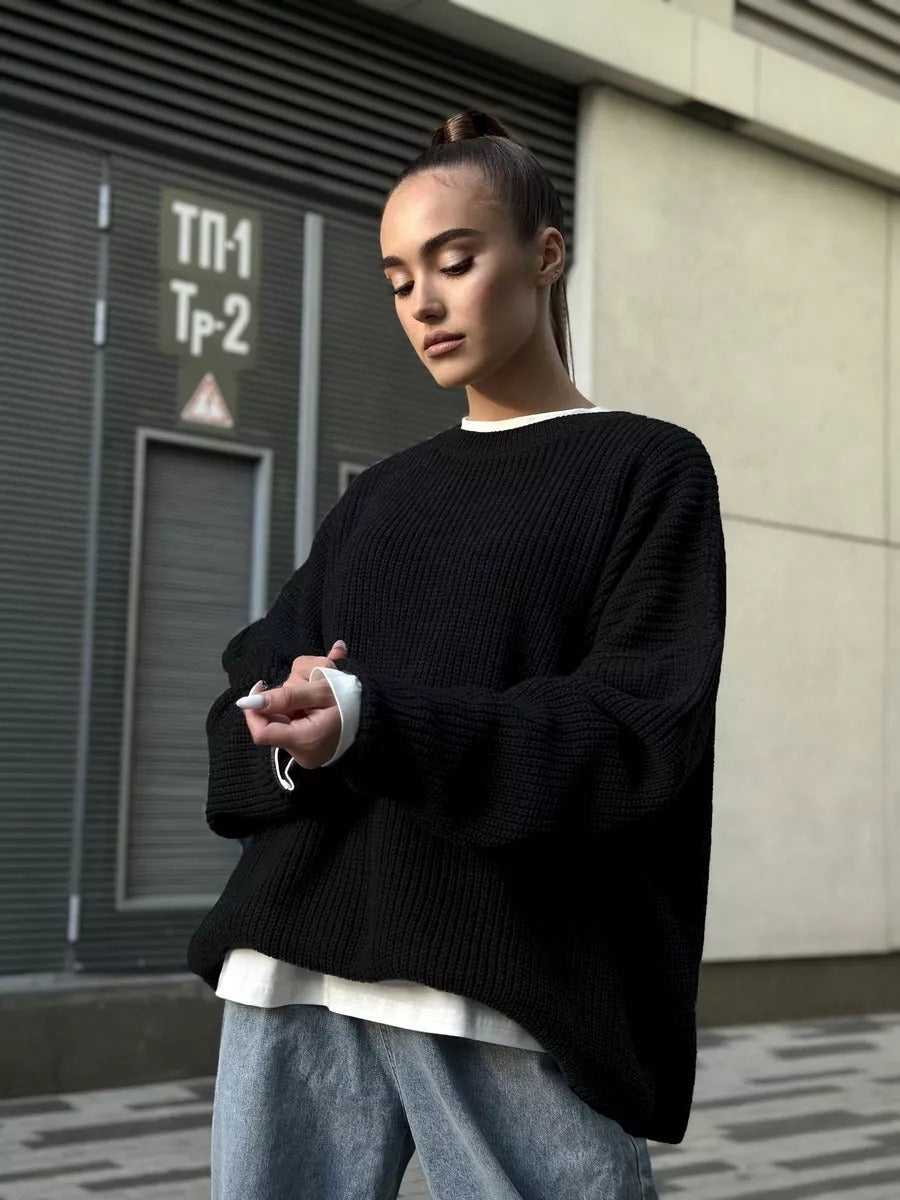 Loose knit sweater