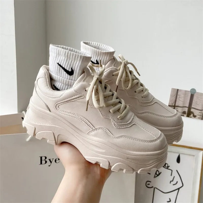 Leather sneakers